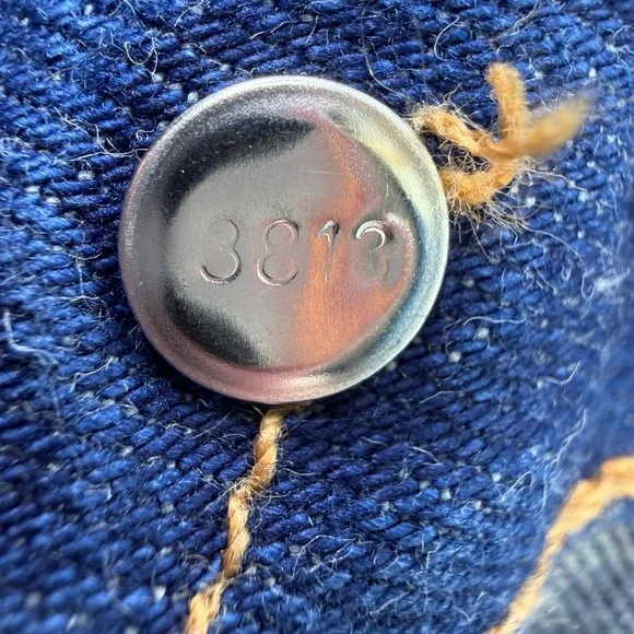 Levi's Made & Crafted Mens 501 Original Selvedge Jeans Big E Dark Wash 28x 34 - Picture 11 of 16